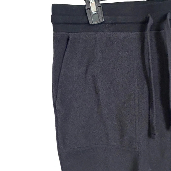 Lands' End Black Fleece Jogger pants size Small women’s cozy - Picture 7 of 7